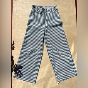 Madewell Emmett Slim Wide Leg Crop Pants